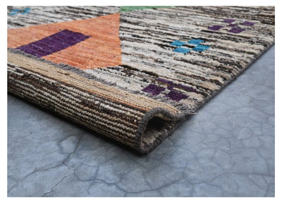Taimany - Tappeto Tribale in Lana Multicolore - Fatto a Mano 146x86cm - CarpetLiving