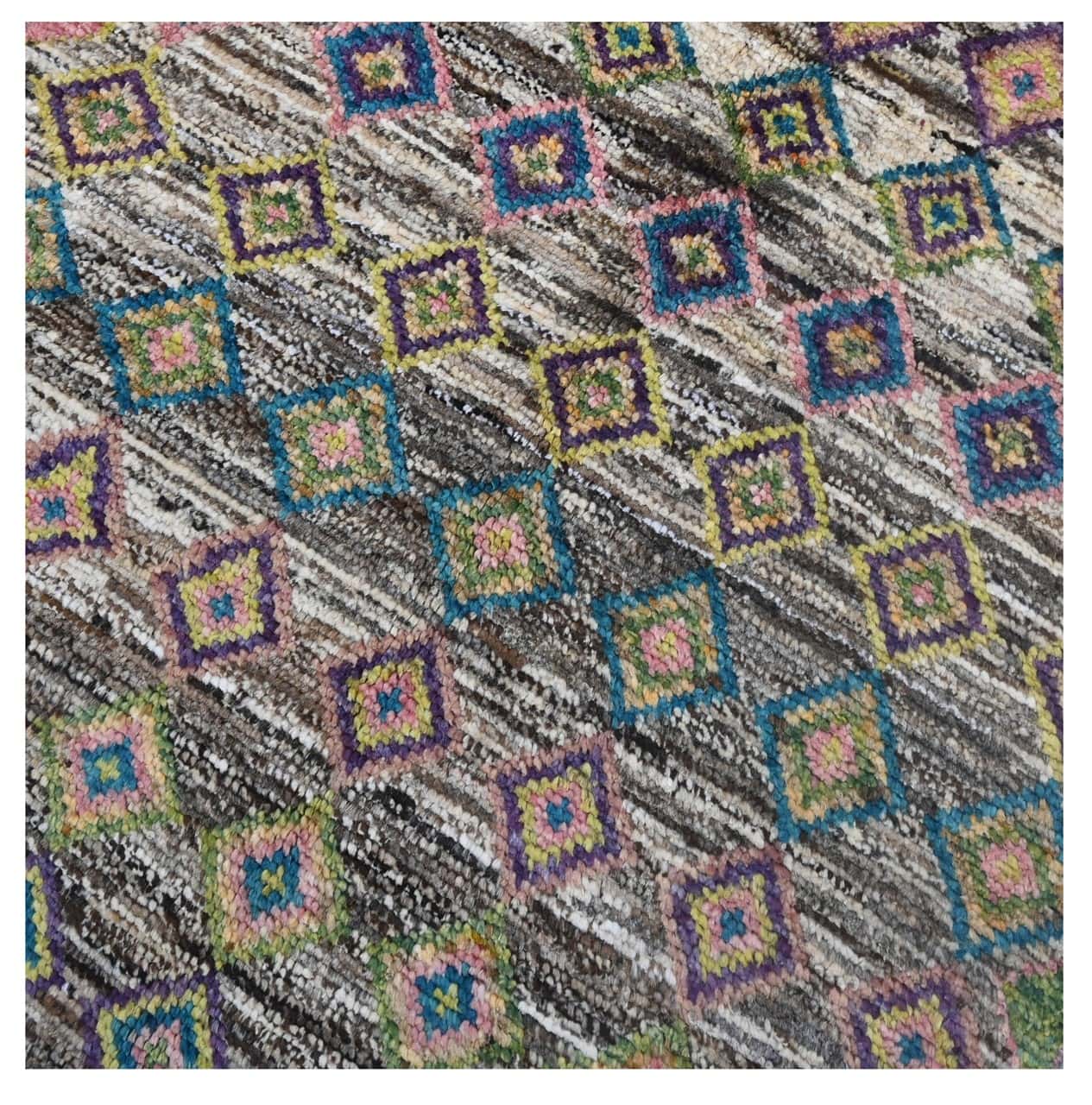 Taimany - Multicolor Tribal Wool Rug - Hand-Knotted 149x86cm