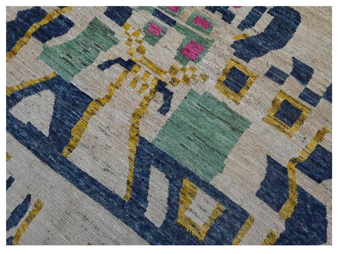 Taimany - Multicolor Tribal Wool Rug - Hand-Knotted 200x143cm