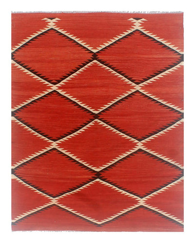 Tappeto Kilim moderno in lana multicolore 200x152cm - CarpetLiving