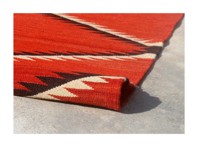 Tappeto Kilim moderno in lana multicolore 200x152cm - CarpetLiving