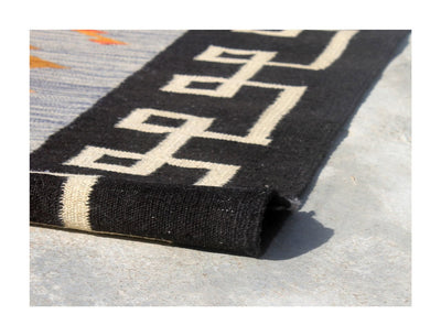 Tappeto Kilim moderno in lana multicolore 176x126cm - CarpetLiving