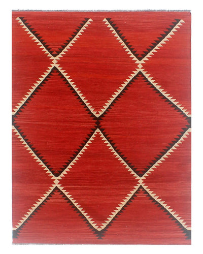 Tappeto Kilim moderno in lana multicolore 200x150cm - CarpetLiving