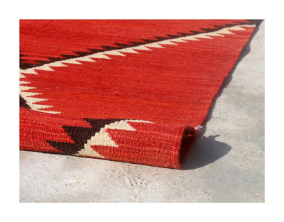 Tappeto Kilim moderno in lana multicolore 200x150cm - CarpetLiving
