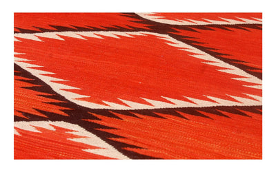 Tappeto Kilim moderno in lana multicolore 195x150cm - CarpetLiving