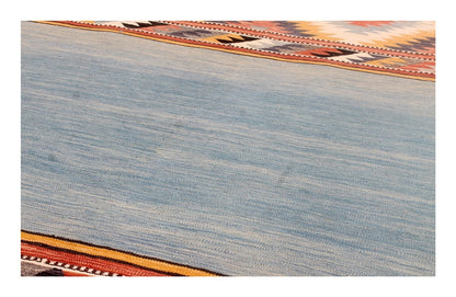 Tappeto Kilim Kaudani Afghan fatto a mano multicolore 347x254cm