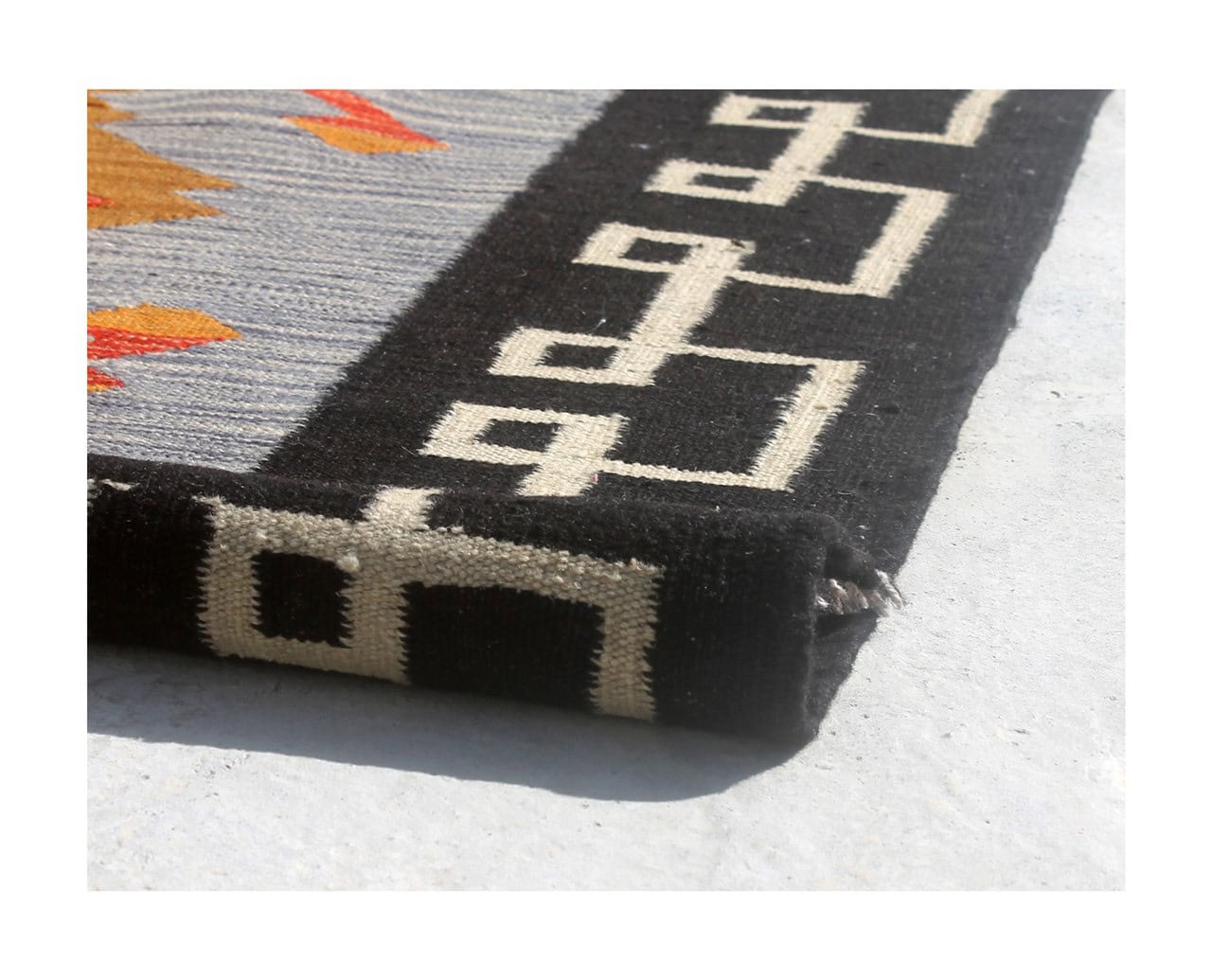Modern wool Kilim carpet multi 148x102cm