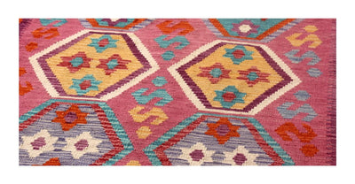 Tappeto Kilim Kaudani Afghan fatto a mano multicolore 300x210cm - CarpetLiving