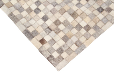 LEATHER PATCHWORK GREY - CarpetLiving