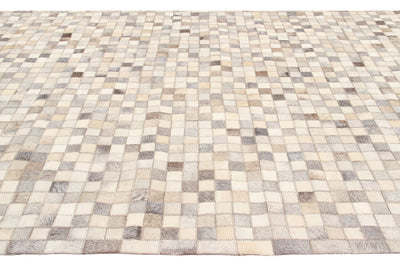 LEATHER PATCHWORK GREY - CarpetLiving