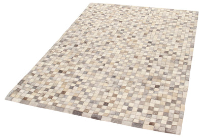 LEATHER PATCHWORK GREY - CarpetLiving