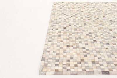 LEATHER PATCHWORK GREY - CarpetLiving