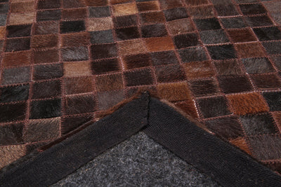 LEATHER PATCH MOSAIC CHOCO - CarpetLiving