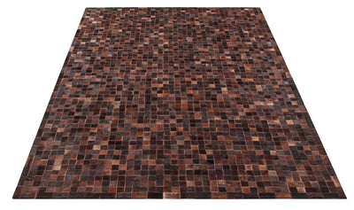 LEATHER PATCH MOSAIC CHOCO - CarpetLiving