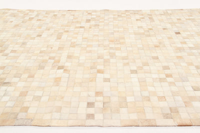 LEATHER PATCHWORK BEIGE - CarpetLiving