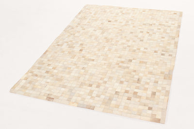 LEATHER PATCHWORK BEIGE - CarpetLiving