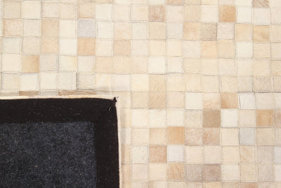 LEATHER PATCHWORK BEIGE - CarpetLiving
