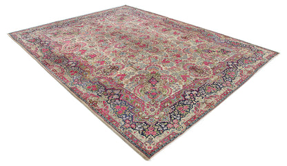 Tappeto Kerman Antico Persiano Autentico | Annodato a Mano 366x276cm