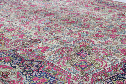 Tappeto Kerman Antico Persiano Autentico | Annodato a Mano 366x276cm