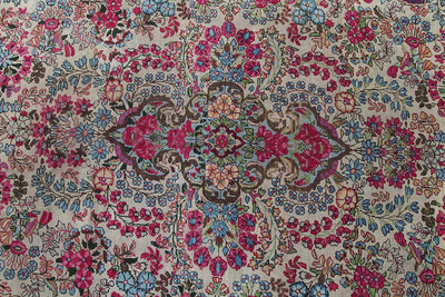 Tappeto Kerman Antico Persiano Autentico | Annodato a Mano 366x276cm - CarpetLiving