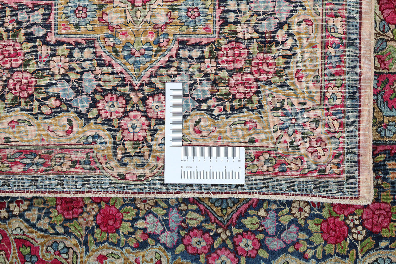 Tappeto Kerman Antico Persiano Autentico | Annodato a Mano 366x276cm