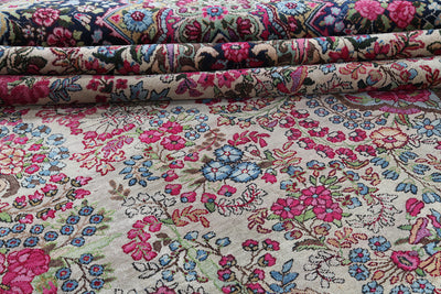 Tappeto Kerman Antico Persiano Autentico | Annodato a Mano 366x276cm - CarpetLiving