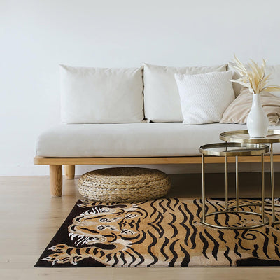 Tappeto Tigre Afghan in Pura Lana - Annodato a mano - 200x100cm - CarpetLiving
