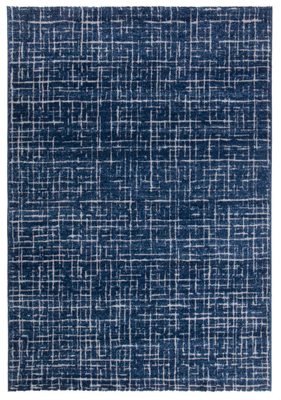 Tappeto Blu Moderno 190x133 cm DENVER – Tappeto di Design, Morbido e Resistente - CarpetLiving