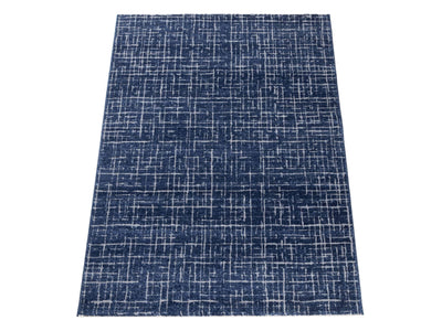 Tappeto Blu Moderno 190x133 cm DENVER – Tappeto di Design, Morbido e Resistente - CarpetLiving