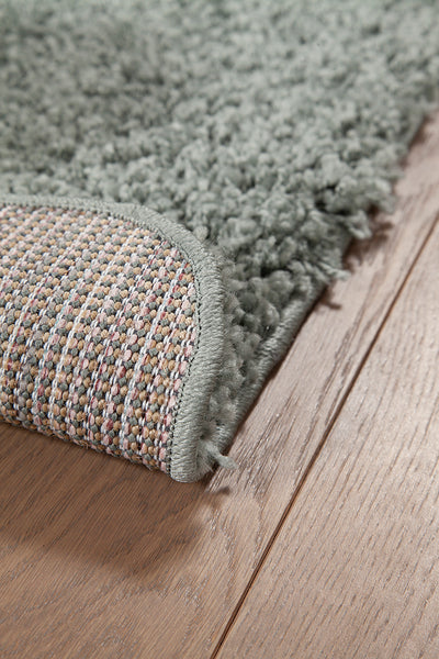 Tappeto Shaggy Boston Grigio Menta - Tinta Unita - Morbido e Resistente | Ideale per ogni ambiente - CarpetLiving