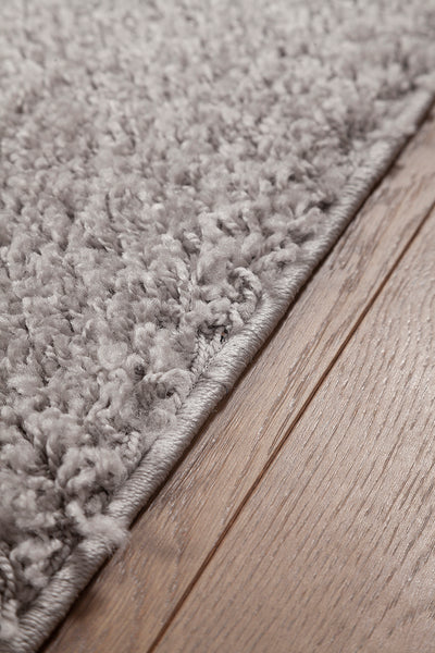 Tappeto Shaggy Boston Grigio - Tinta Unita - Morbido e Resistente | Ideale per ogni ambiente - CarpetLiving
