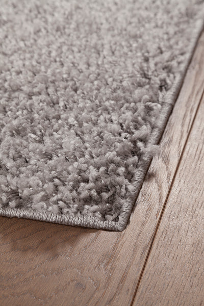 Tappeto Shaggy Boston Grigio - Tinta Unita - Morbido e Resistente | Ideale per ogni ambiente - CarpetLiving