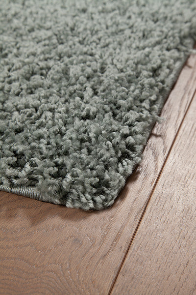 Tappeto Shaggy Boston Grigio Menta - Tinta Unita - Morbido e Resistente | Ideale per ogni ambiente - CarpetLiving