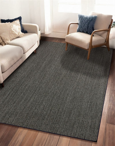Tappeto Sisal Boucle Anthracite Design Resistente - CarpetLiving