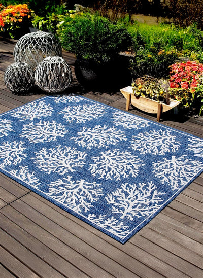 Tappeto Blu Interno-Esterno Marine 1 Blue - Resistente e Antiscivolo - Outdoor - CarpetLiving