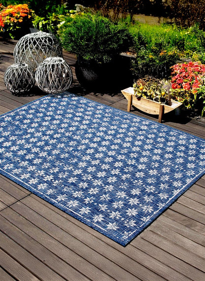 Tappeto Blu Interno-Esterno Marine 3 Blue - Resistente e Antiscivolo - Outdoor