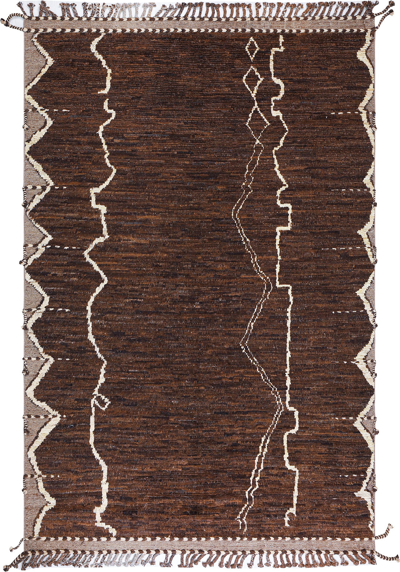 Handmade Afghan Berber in pure wool 300x200cm