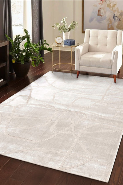 Tappeto Moderno Design Contemporaneo - Mito Avorio - Antiscivolo - CarpetLiving
