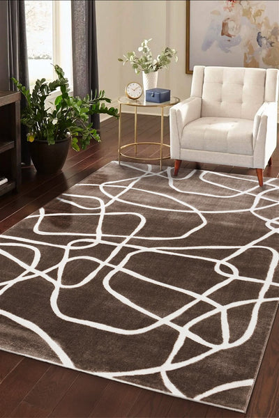 Tappeto Moderno Design Contemporaneo - Mito Taupe - Antiscivolo - CarpetLiving