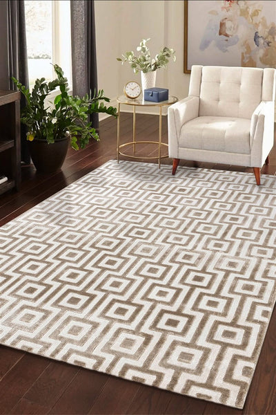 Tappeto Moderno Design Contemporaneo - Mito Beige - Antiscivolo - CarpetLiving