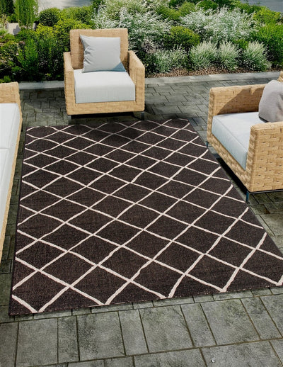 Tappeto da Esterno/Interno Veranda C Black Silver - Geometrico - CarpetLiving