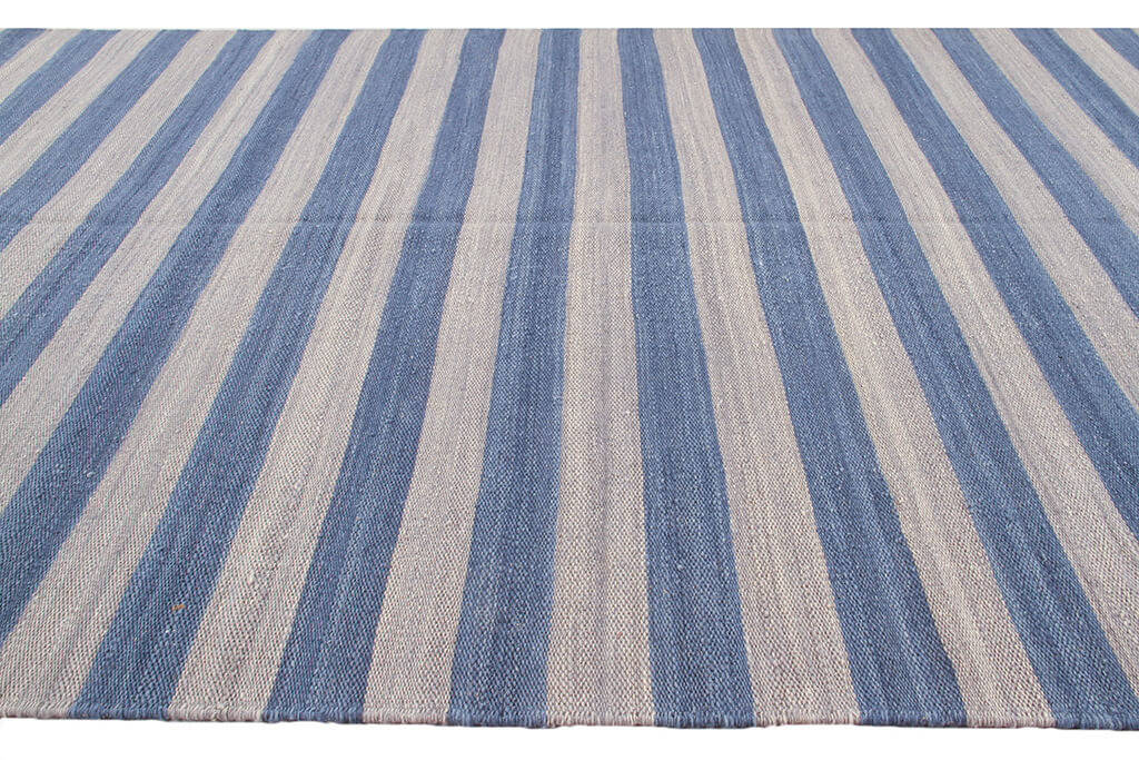 Tapis Mali stripe grey blue - 3