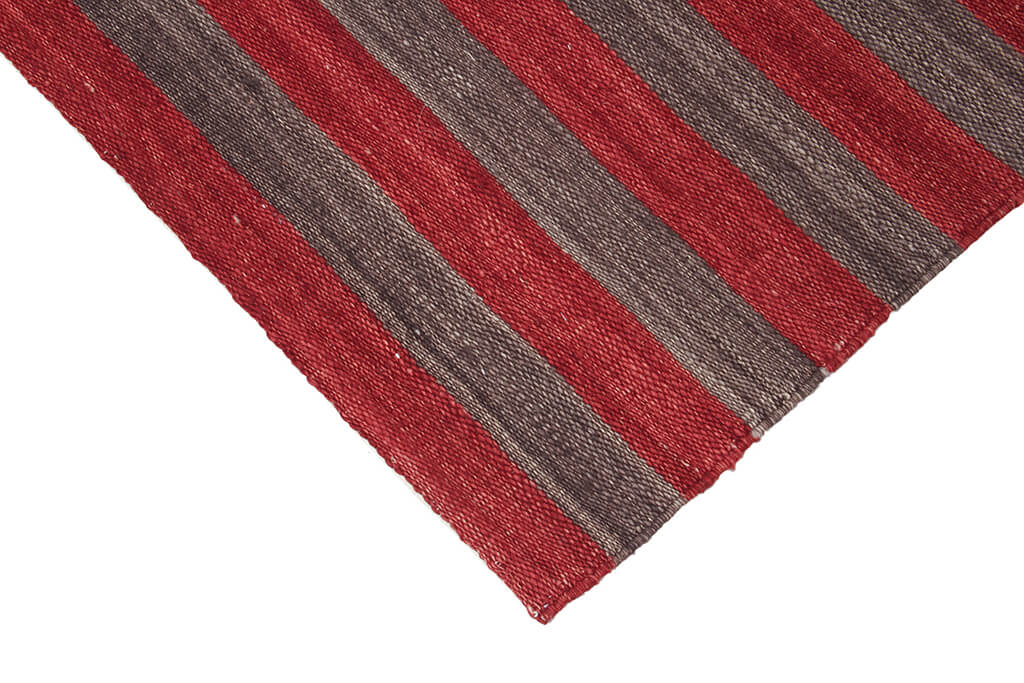 Tappeto Mali stripe red charcoal - 2