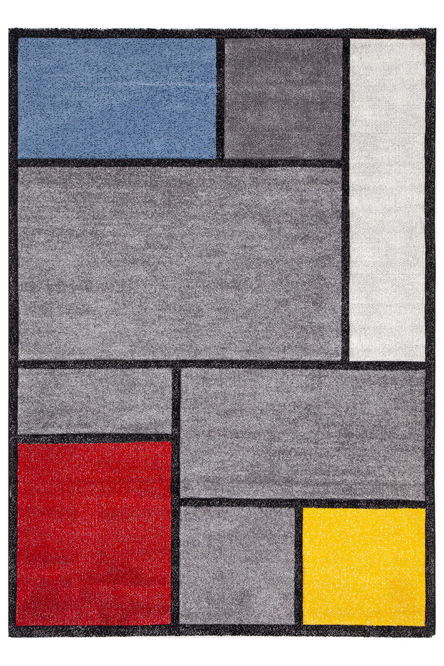 Tappeto Color block c grey multi