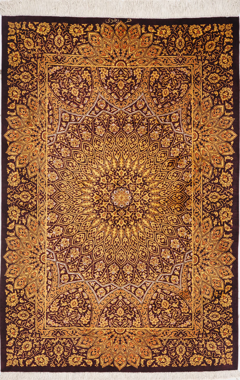 Oriental carpet Qum silk 4246063