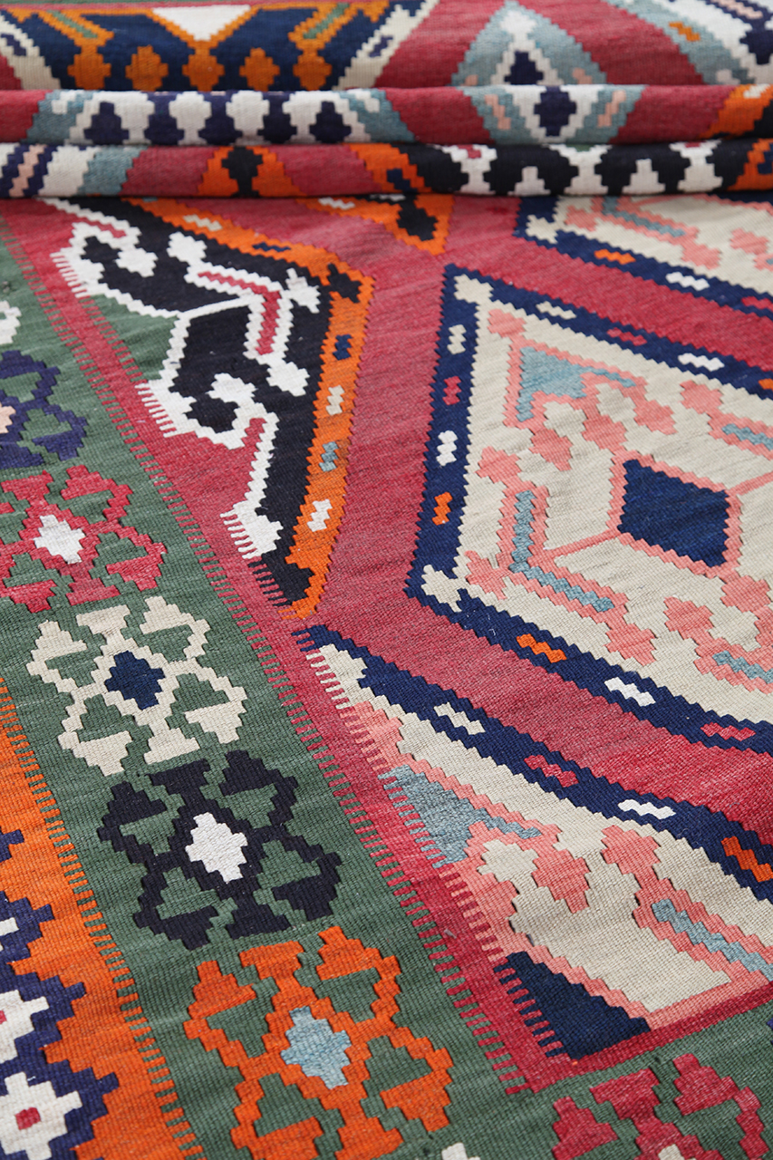 Tappeto orientale Kilim gashgai vecchio 4177525 - 6
